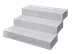 Blockstufen Granit Silver Classico freigestellt