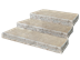 Blockstufen Kalkstein Java Sand freigestellt