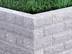 Mauersteine Granit Silver Rustica mit Gras