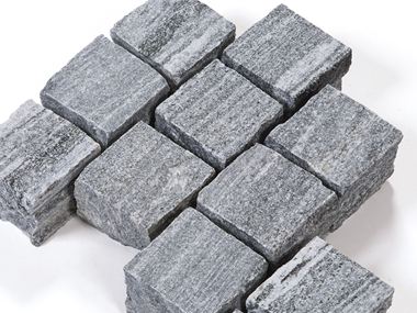 Pflastersteine Gneis Urban Grey Line zugeschnitten