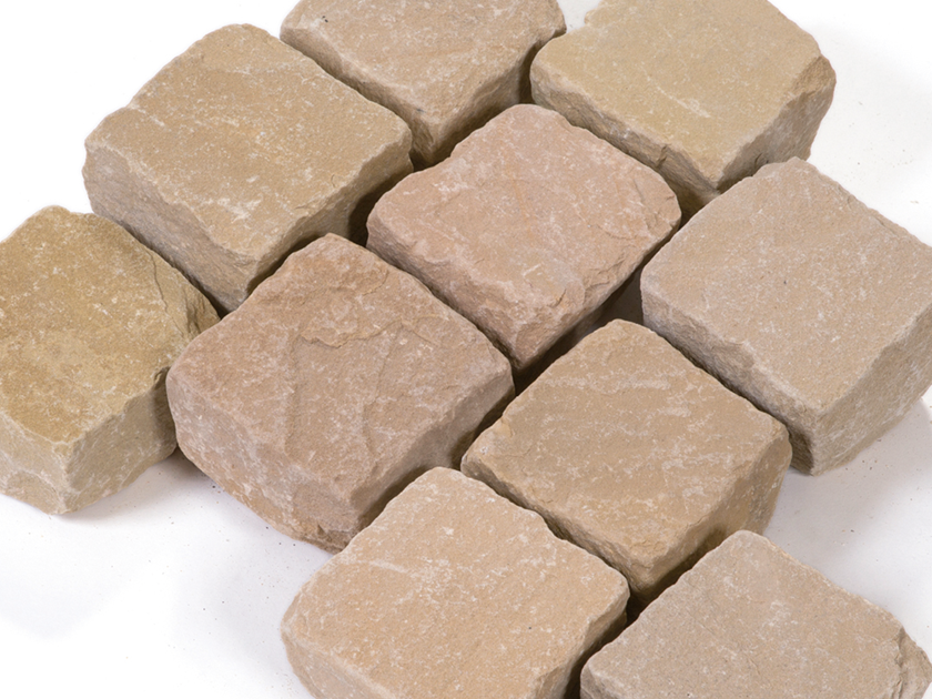 Sandstein Pflastersteine Miak 10x10x8 cm