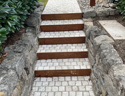 Pflastersteine Treppe Medium Select Ausschnitt 3-4