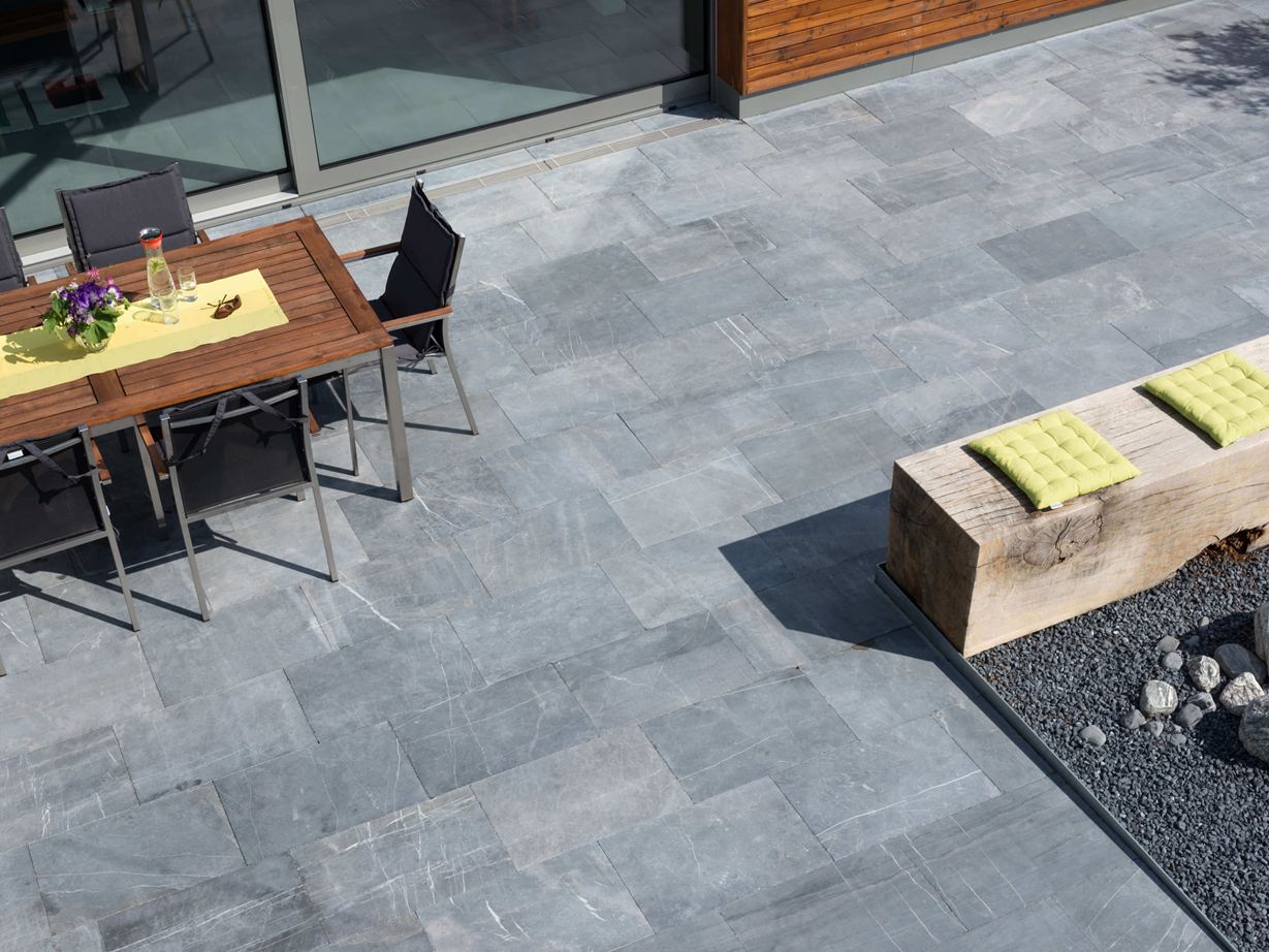 Vogelperspektive auf Blaustein Azur Terrasse