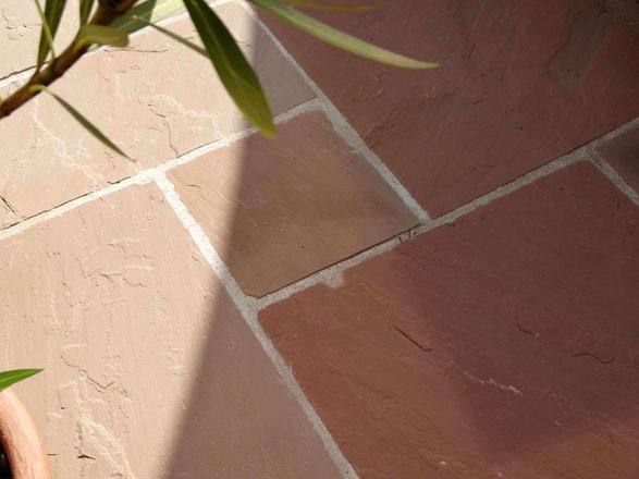 Sandstein-Platten Modak, Terrasse, Nahaufnahme