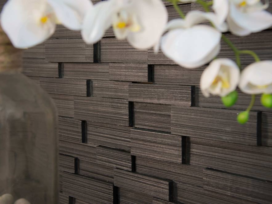 Orchideen von Wandverblender in dunklem Braun