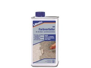 Eine Flasche Farbvertiefer für die Pflege von Fliesen