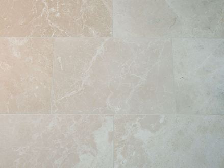 Marmorfliesen Burdur Cream, seidenmatt geschliffen