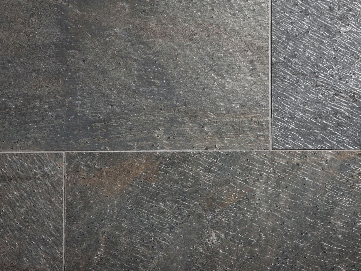 Quarzit-Fliesen Deoli Green, Nahaufnahme Fugen