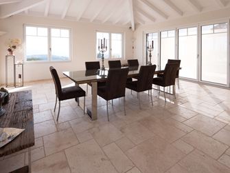 Travertinfliese Light getrommelt nicht gespachtelt108