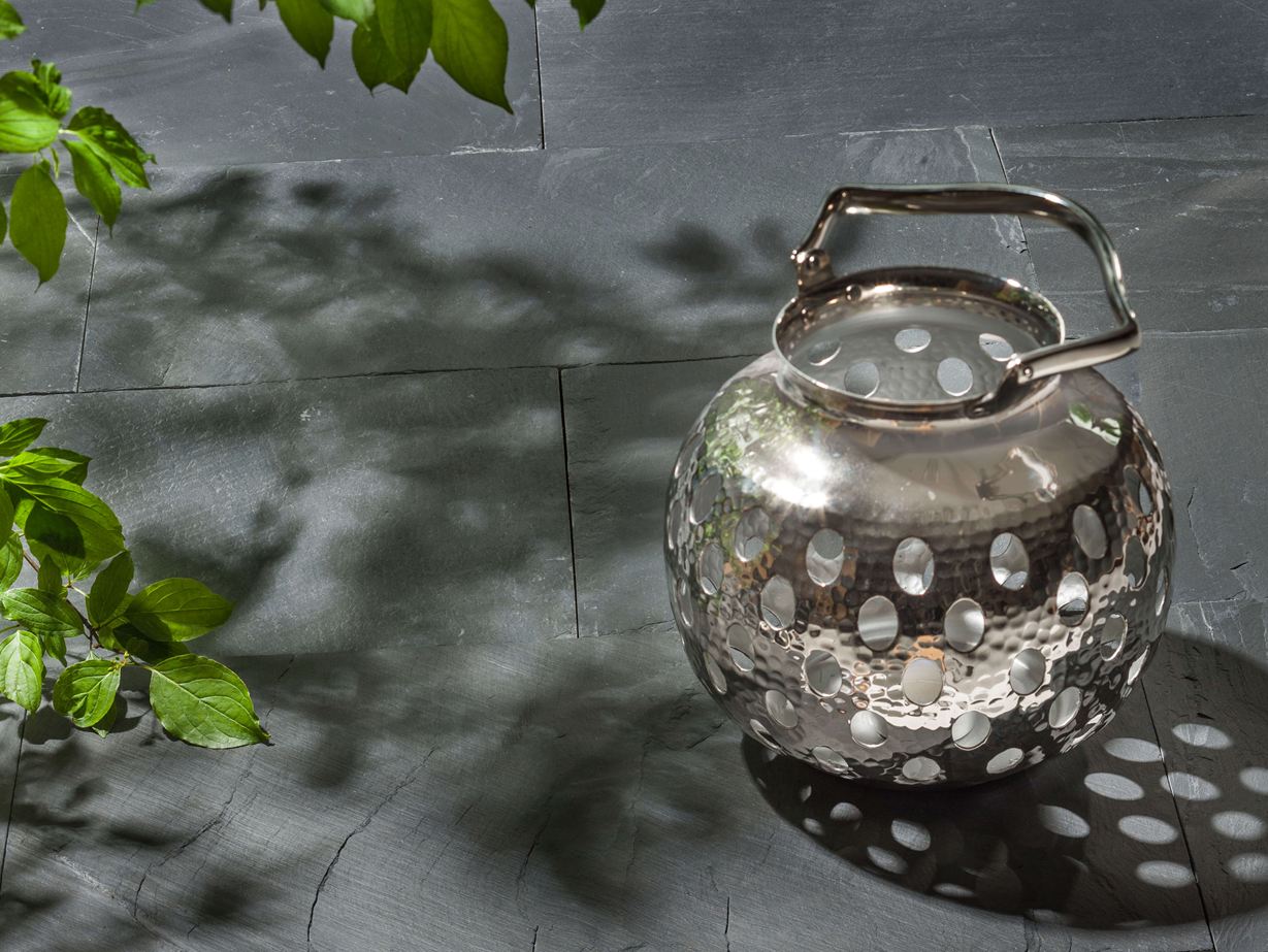 Schieferplatte Black Rustic gespalten