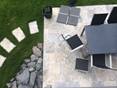 Kundenfoto Travertin-Platten Silver, Terrasse mit Sitzgruppe