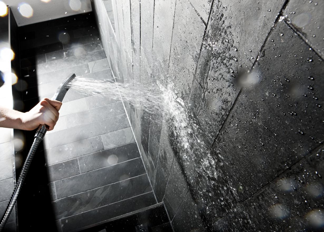 Moderne Schiefer Dusche Jonastone Naturstein Feinsteinzeug