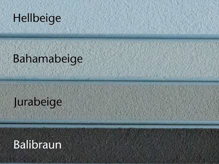 Verschiedene Fugenfarben von Hellbeige bis Balibraun