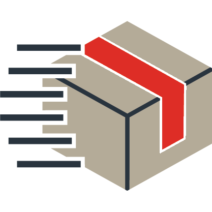 Icon für Musterpaket mit schnellem Versand