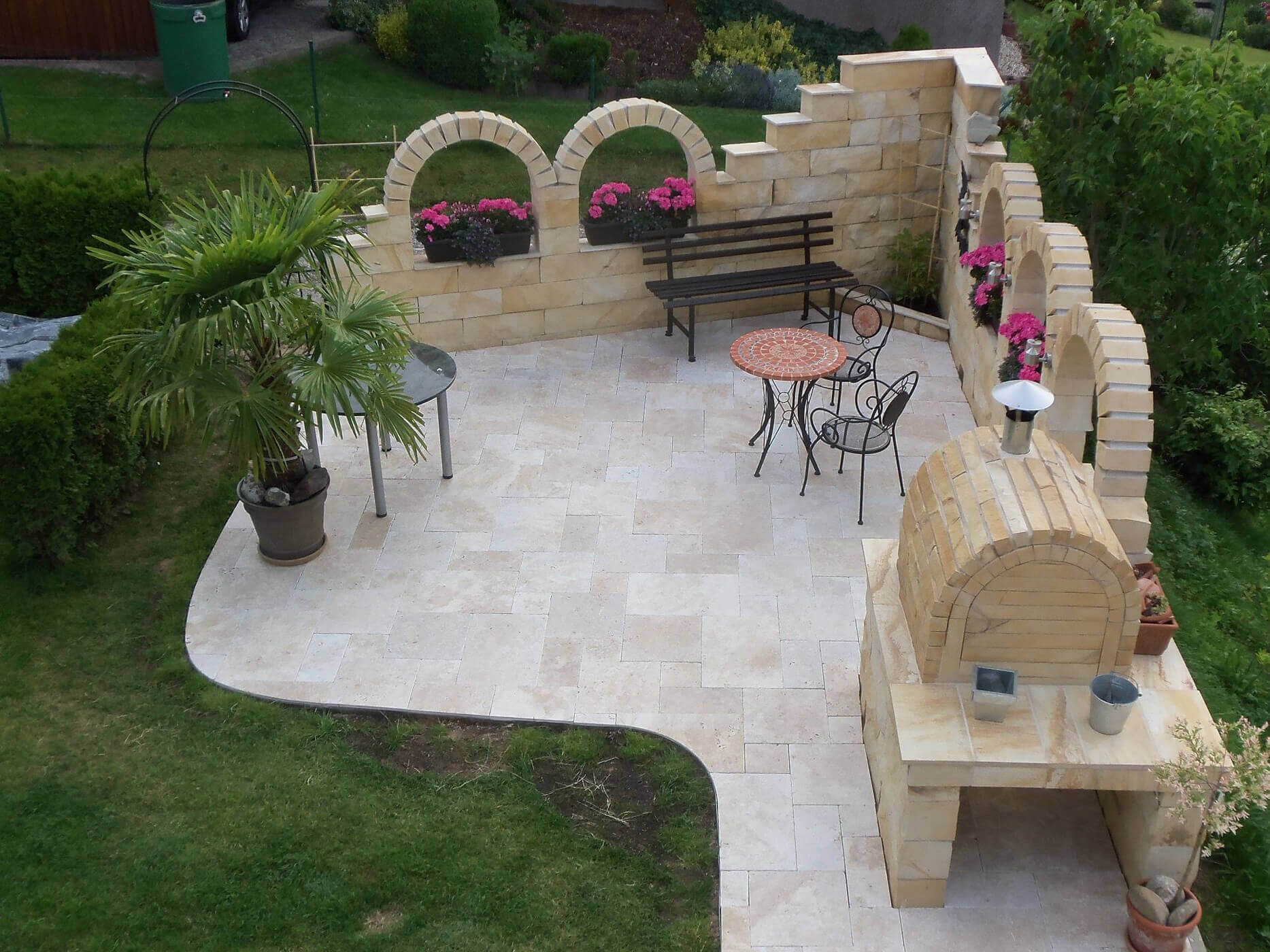 Platten Travertin Medium Select Jonastone Naturstein